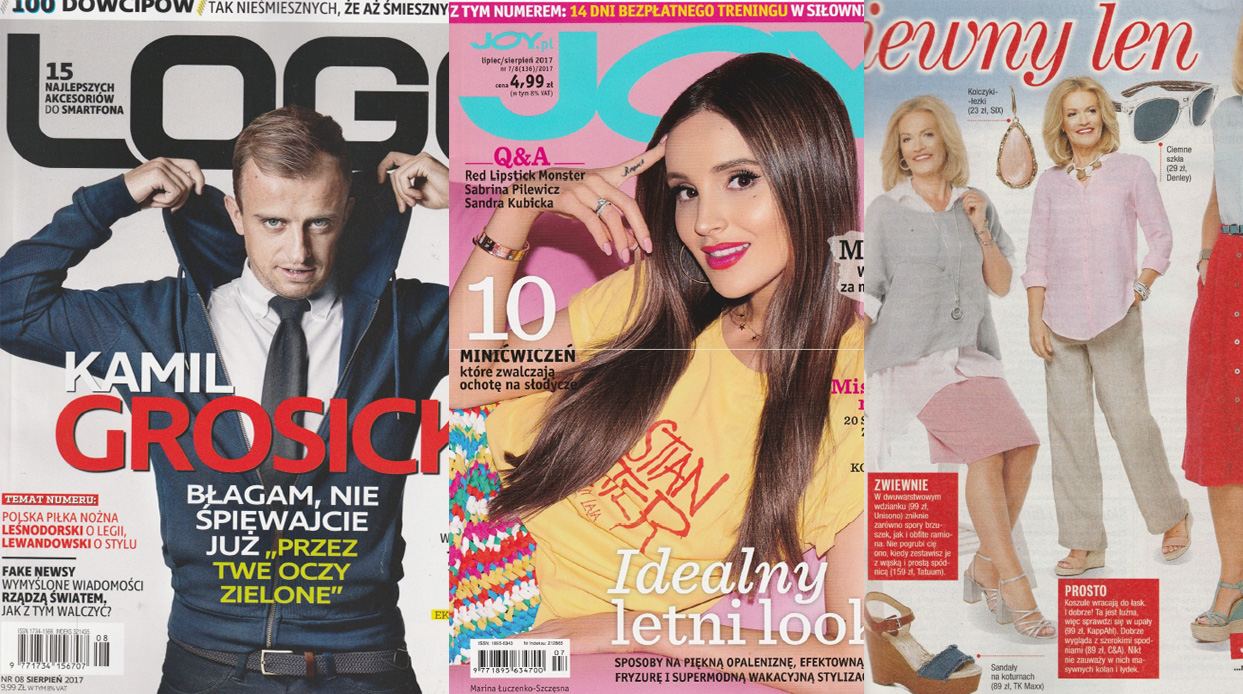 „Logo”, „Joy” czy „Chwila dla Ciebie”… Te magazyny w lipcu prezentowały markę Denley