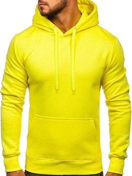 Bluza męska z kapturem żółty-neon kangurka Denley 2009