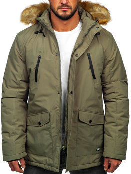 Khaki kurtka męska zimowa parka alaska Denley WX032B