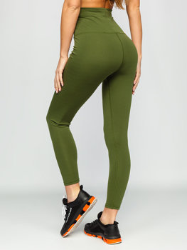 Khaki legginsy damskie Denley HH040