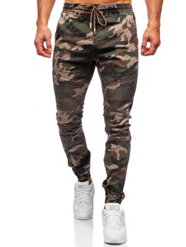 Khaki spodnie joggery moro męskie Denley RB8213XT