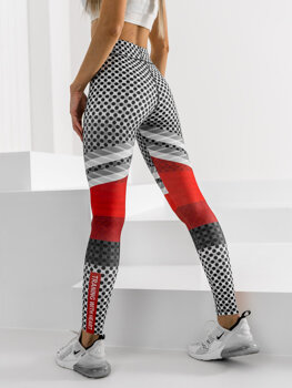 Multikolorowe legginsy damskie Denley 20430