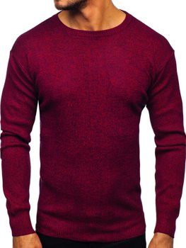 Sweter męski bordowy Denley 8529